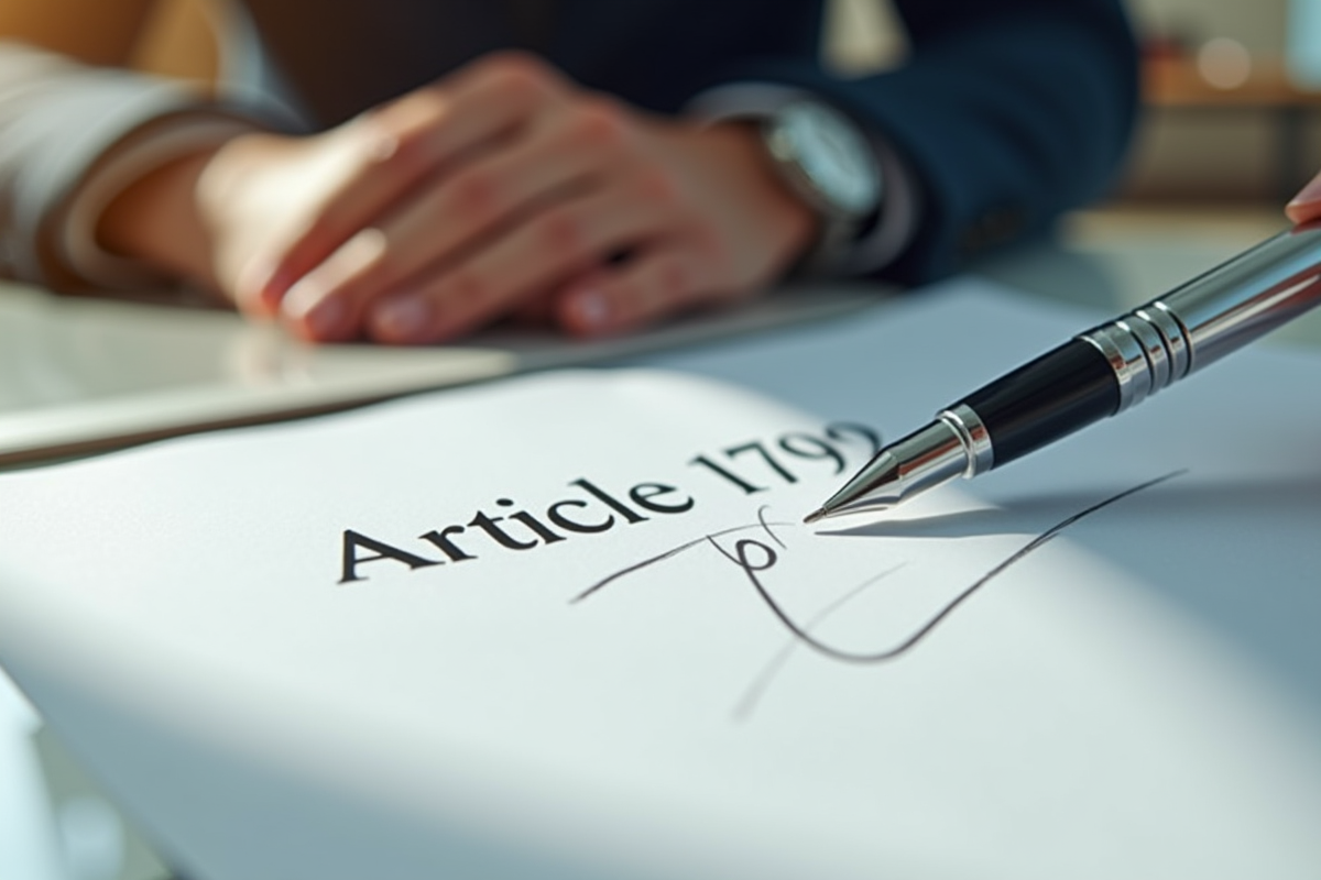 Gros plan sur document legal avec stylo sur bureau lumineux