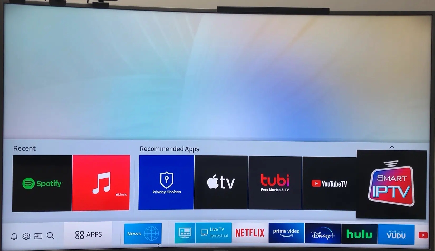 ipTV sur une Smart TV Samsung
